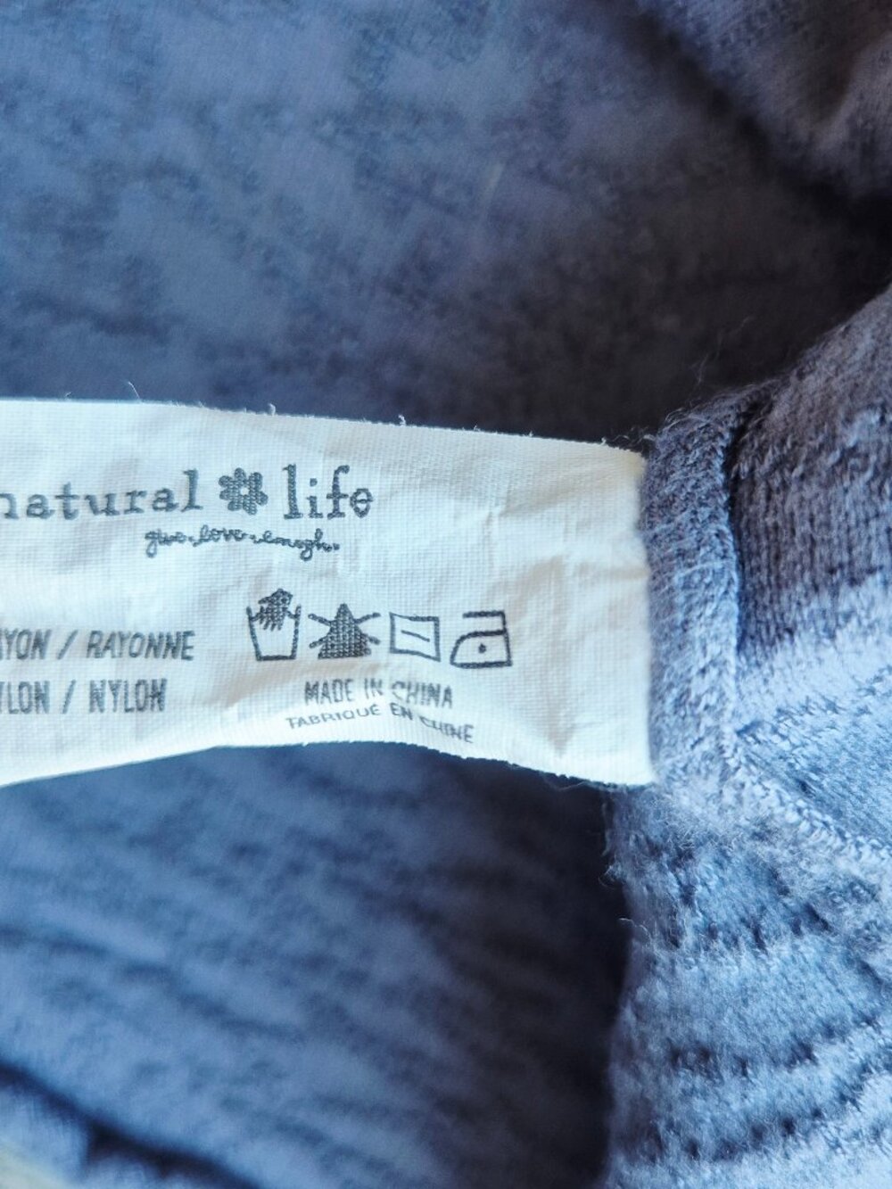 Natural Life Danielle Square Neck Texture Knit Tank Top Dusty Blue - Picture 11 of 13